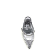 Jimmy Choo Silver Leather High Heel Pumps