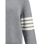 Thom Browne Gray Fleece Wool Sweatshirt