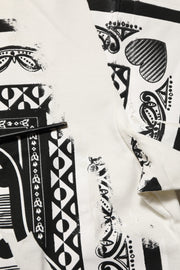 Dolce & Gabbana White Cotton Logo Bandana Print Men T-shirt