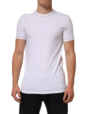 Dolce & Gabbana White Cotton Round Neck Men Underwear T-shirt