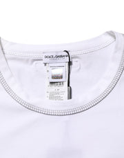 Dolce & Gabbana White Cotton Round Neck Men Underwear T-shirt