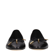Chloé Black Leather Ballet Flats