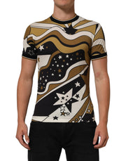 Dolce & Gabbana Multicolor Millennials Star CrewNeck T-shirt