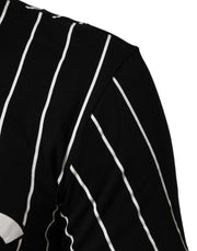 Dolce & Gabbana Black Cotton Polka Dots Round Neck T-shirt