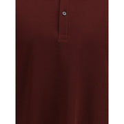Alexander McQueen Bordeaux Cotton Polo Shirt