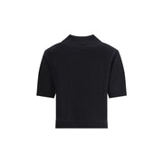 Givenchy Black Wool Polo Shirt