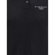 Givenchy Black Wool Polo Shirt