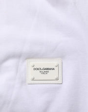 Dolce & Gabbana White Collared Short Sleeves Polo T-shirt