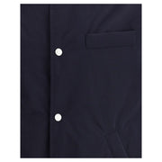 Brunello Cucinelli Blue Nylon Full-Length Jacket