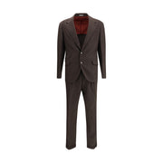Brunello Cucinelli Brown Wool Two-Piece Suit