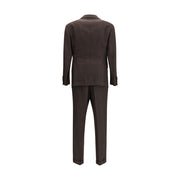 Brunello Cucinelli Brown Wool Two-Piece Suit