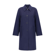 Tory Burch Blue Wool Coat