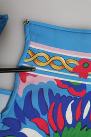 Dolce & Gabbana Multicolor Floral Printed Tunic Blouse Top