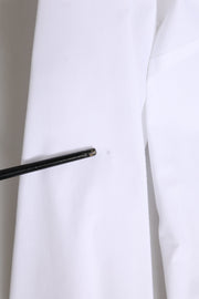 Dolce & Gabbana White Cotton Collared Buttoned Dress Shirt Top