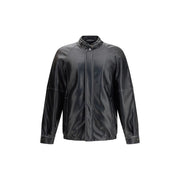 MM6 Black Polyester Bomber