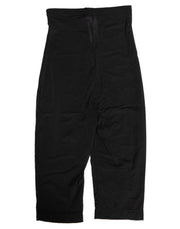 Dolce & Gabbana Black High Waist Tight Midi Trouser Underwear