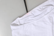 Dolce & Gabbana White Cotton Stretch High Waist Panty Underwear
