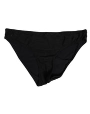 Dolce & Gabbana Black Nylon Stretch Slip Brief Women Underwear