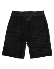 Dolce & Gabbana Black Cotton Logo Shorts Midi Trouser Underwear