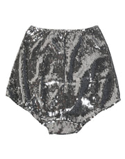 Dolce & Gabbana Silver Nylon Sequined Slip Girdle Panty Underwear