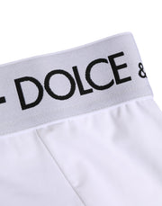 Dolce & Gabbana White Nylon Logo Waistband Panty Underwear