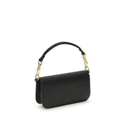 Valentino Garavani Black Calf Leather Bos Taurus Shoulder Bag