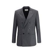 Ami Paris Gray Fleece Wool Blazer