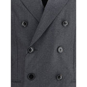 Ami Paris Gray Fleece Wool Blazer