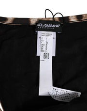 Dolce & Gabbana Brown Leopard Triangle Tanga Panty Underwear