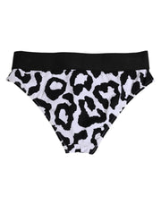 Dolce & Gabbana White Leopard Nylon High Waist Panty Underwear