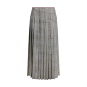 Thom Browne Multicolor Silk Midi Skirt