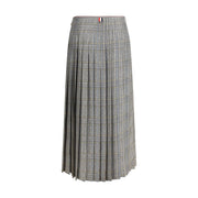 Thom Browne Multicolor Silk Midi Skirt