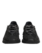 Dolce & Gabbana Black Logo Lace Low Top NS1 Sneaker Shoes
