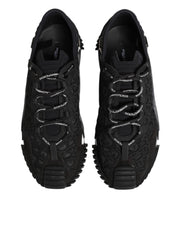 Dolce & Gabbana Black Logo Lace Low Top NS1 Sneaker Shoes