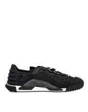 Dolce & Gabbana Black Logo Lace Low Top NS1 Sneaker Shoes