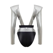 Dolce & Gabbana Gray Viscose One-Piece Swimsuit