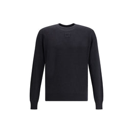 Fendi Black Fleece Wool Sweatshirt