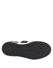 Dolce & Gabbana Black White Leather MIAMI Low Top Sneakers Shoes