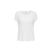 Only White Polyester T-Shirt