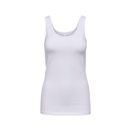 Only White Cotton Tank Tops