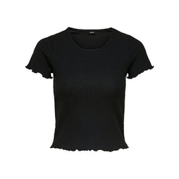 Only Black Polyester T-Shirt