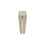 Only Beige Viscose Casual Pants