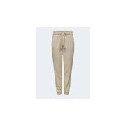 Only Beige Viscose Casual Pants