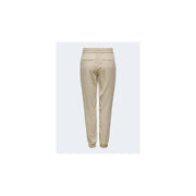 Only Beige Viscose Casual Pants