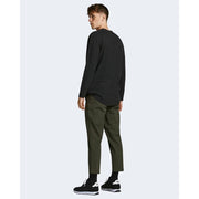 Jack Jones Black Cotton Long Sleeve T-Shirt