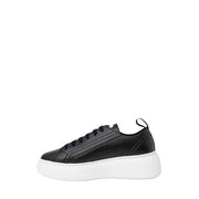 Armani Exchange Black Artificial Leather Low Top Sneakers