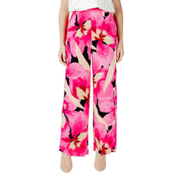 Only Pink Viscose Casual Pants