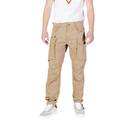 Replay Beige Cotton Relaxed Fit Jeans