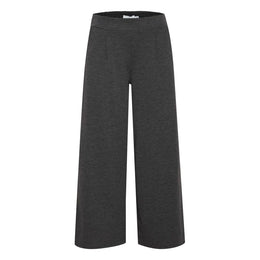 ICHI Gray Recycled Polyester Flared Pants