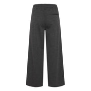 ICHI Gray Recycled Polyester Flared Pants